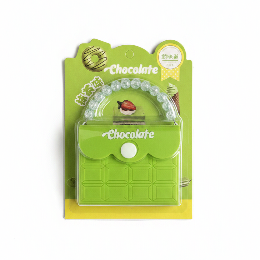 Çantë Mini Chocolate Matcha Arome me Dorezë Perla