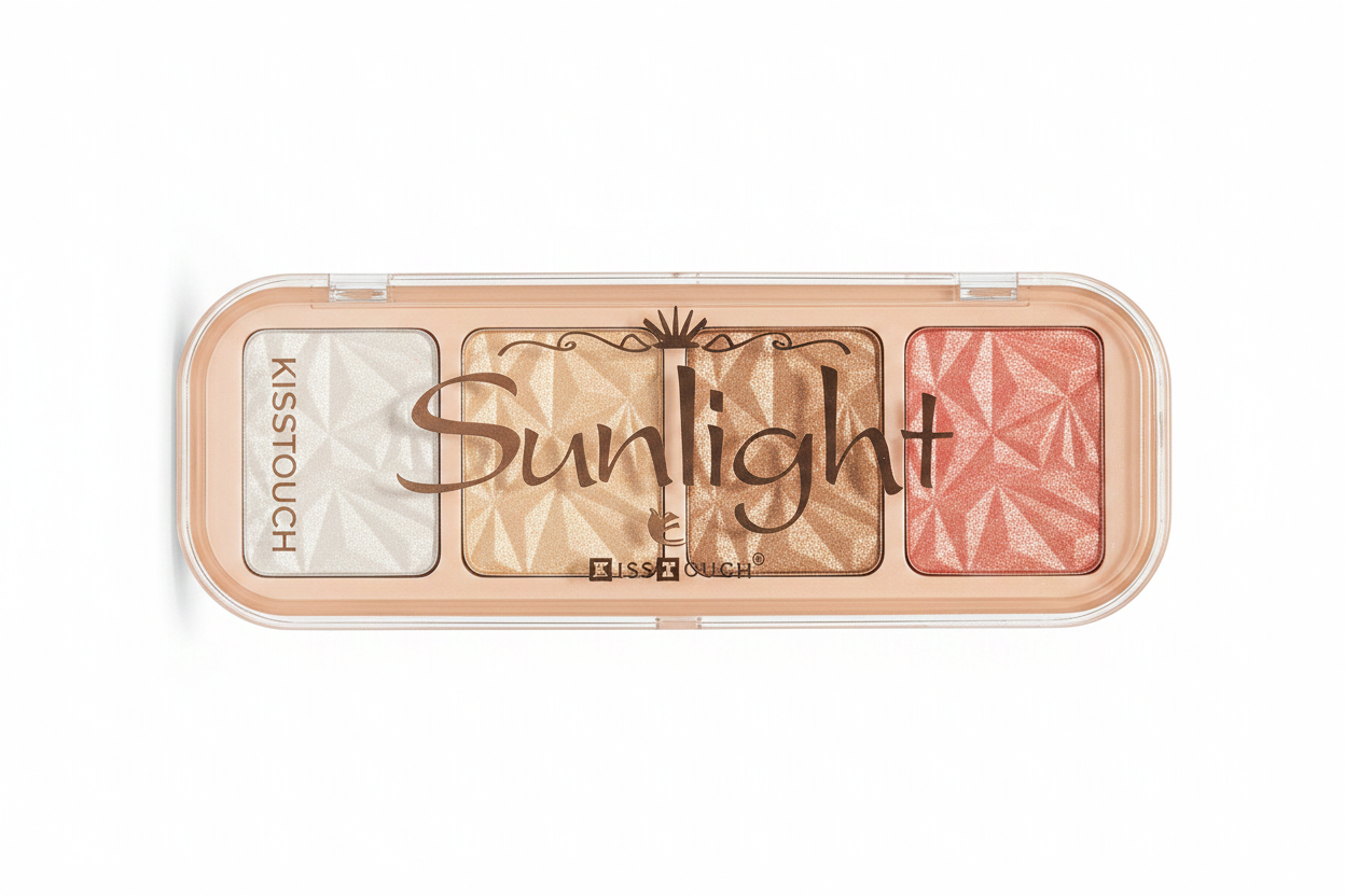 KissTouch Sunlight Highlighter Palette 4 ngjyra