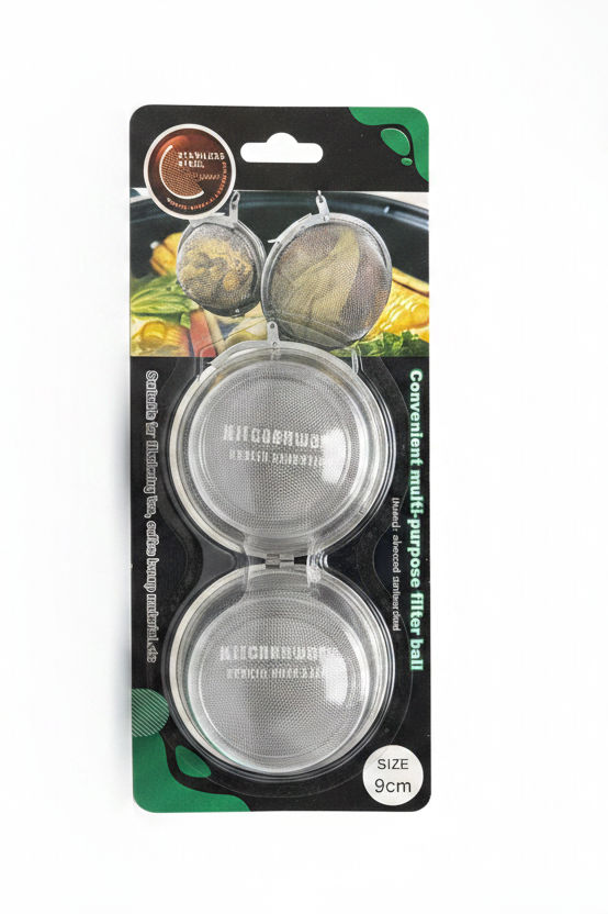 Filter Ball çelik inox 9cm - Set 3 copë