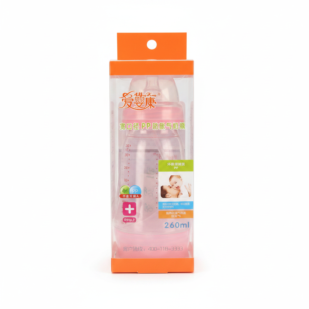 Shishe Qumështi për Fëmijë PP 260ml Anti-Kolik