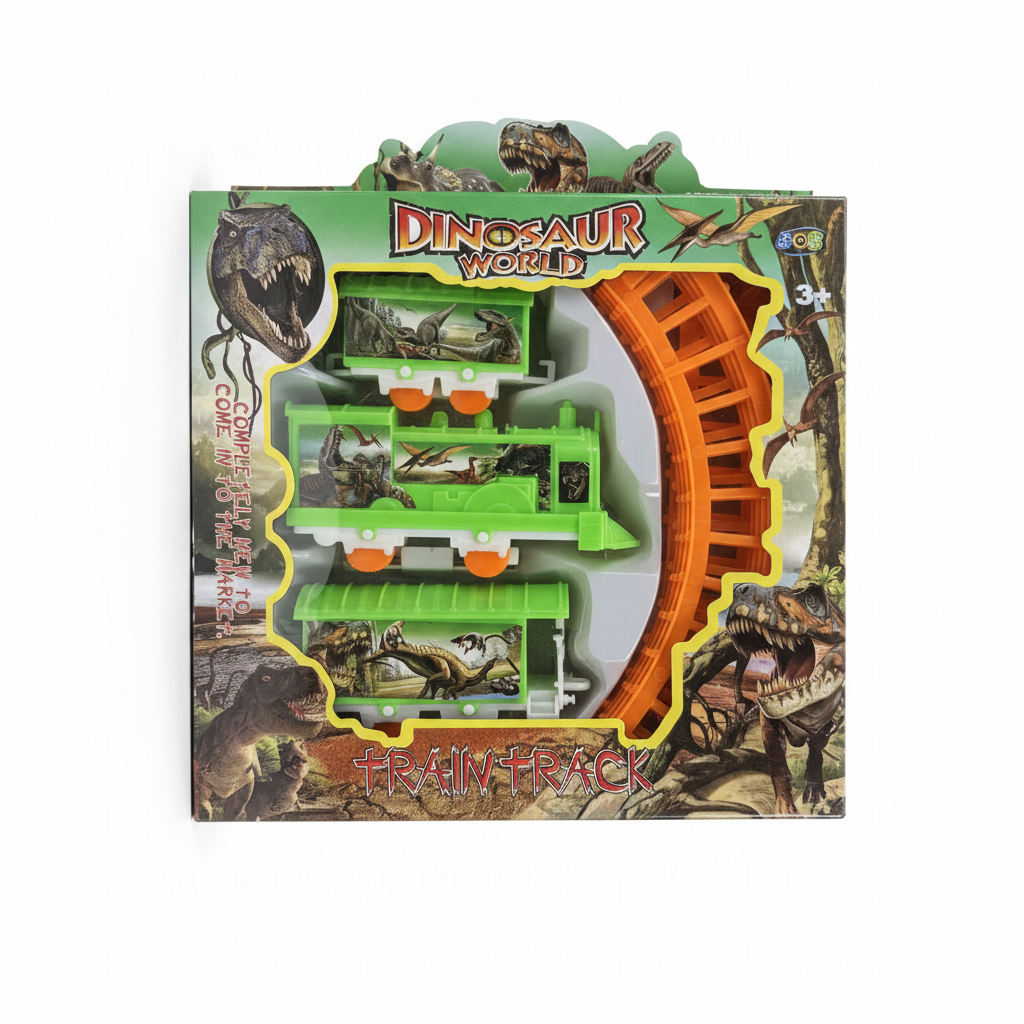 Dinosaur World Train Track - Set Tren Dinozaurësh 808