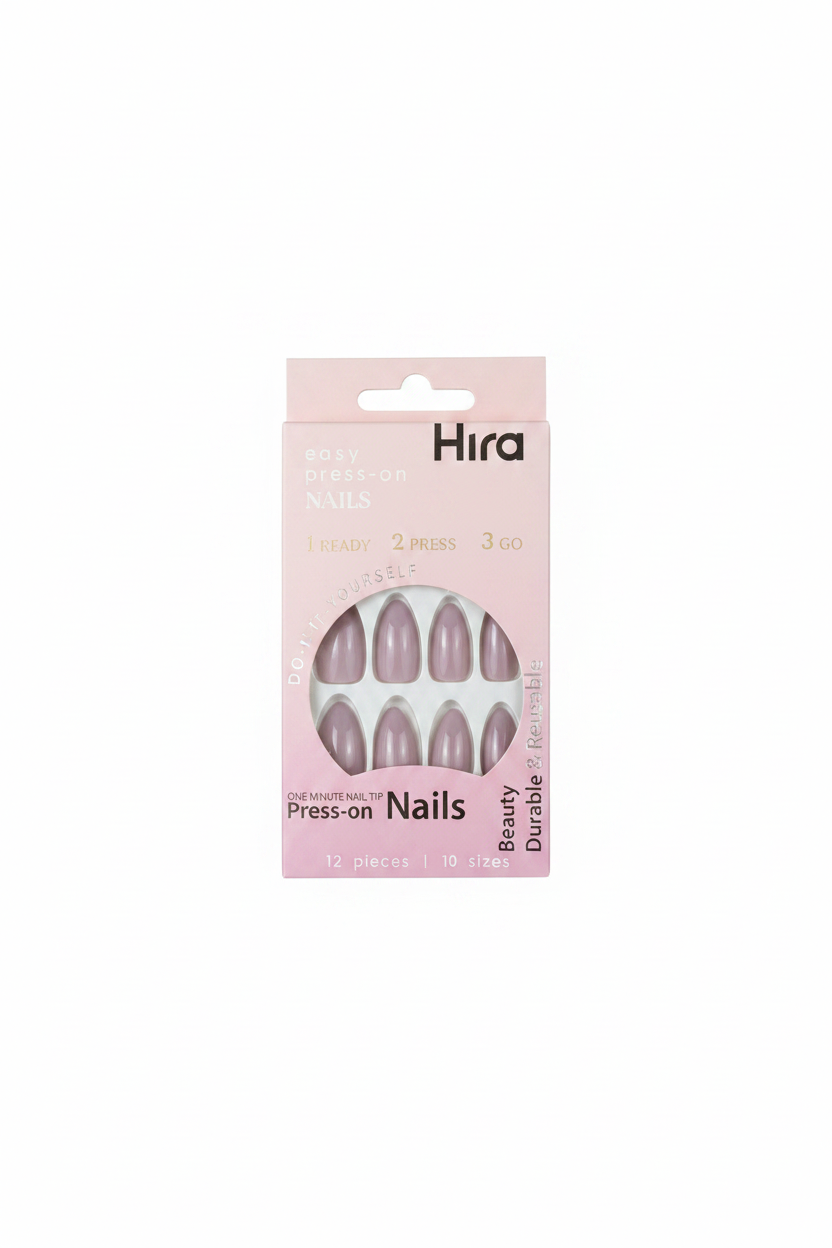 Easy Press-On Nails Vjollëë 12 copë