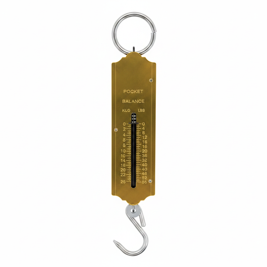Pesë Xhepi Mekanike Pocket Balance - Spring Scale me Grep dhe Unazë KG LBS Matje Peshe