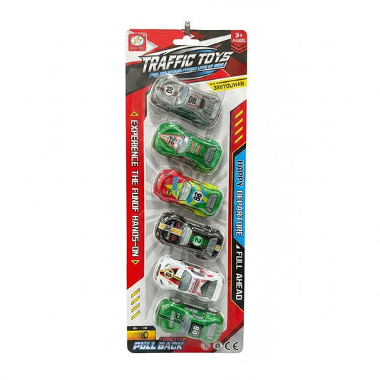 Traffic Toys Pull Back - 6 Makina Racing