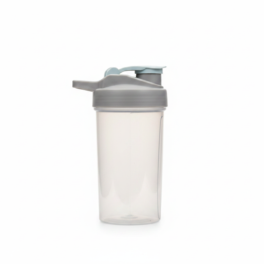 Shaker Proteine Transparent me Kapak Gri