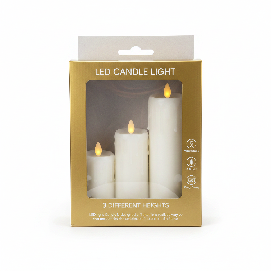 Set Qirinj LED - 3 Lartësi të Ndryshme