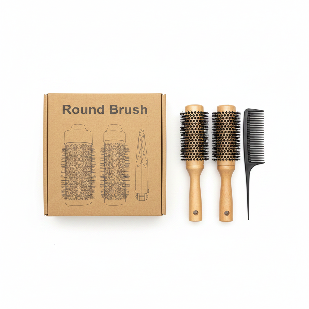 Round Brush Set - Furçë Flokësh Rrumbullake