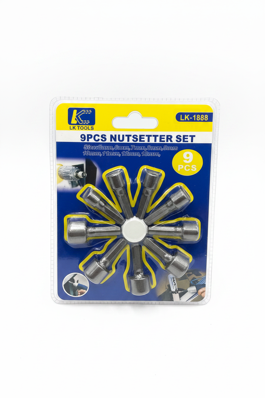 Set Nutsetter 9 copë 5-13mm Magnetik Hex LK Tools LK-1888