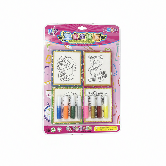 Set Pikturimi me Pluhur Ari DIY 4 cope