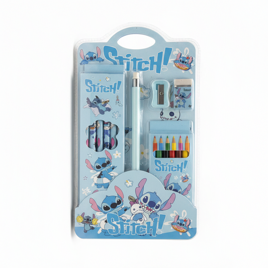 Set Shkrimi - Stitch (Blu e Çelët)