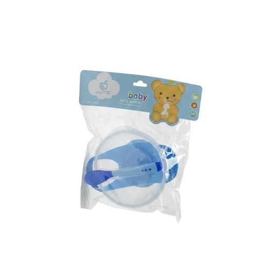 Set Tas dhe Lugë për Bebe - Baby Feeding Bowl