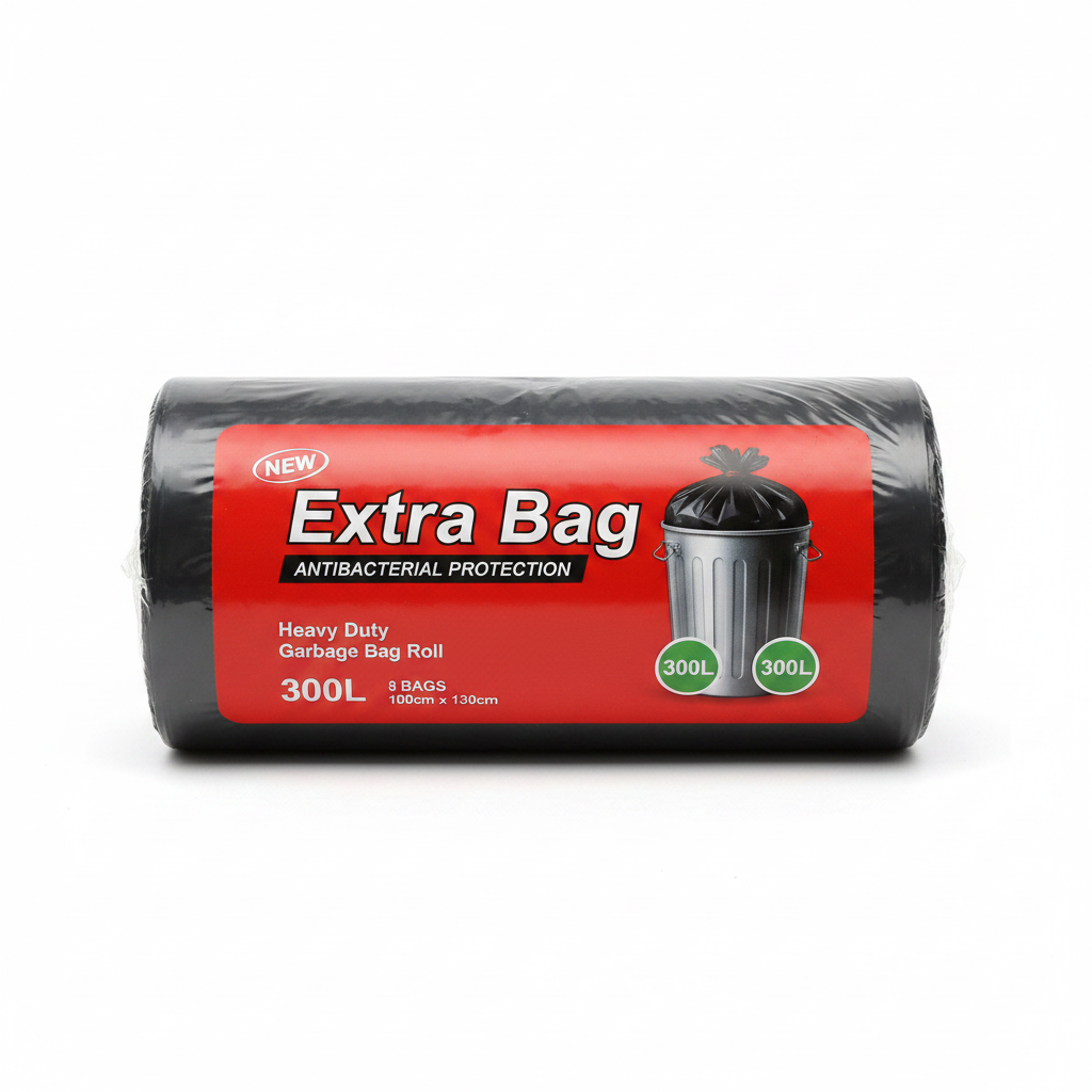 Garbage Bags Extra Bag 300L Antibacterial - 8 pieces
