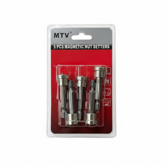 Set 5 copë Kapëse Dadosh Magnetike CrV 65mm - Magnetic Nut Setters
