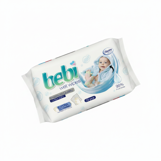 Bebi Wet Wipes 99% Pure Water 72 copë