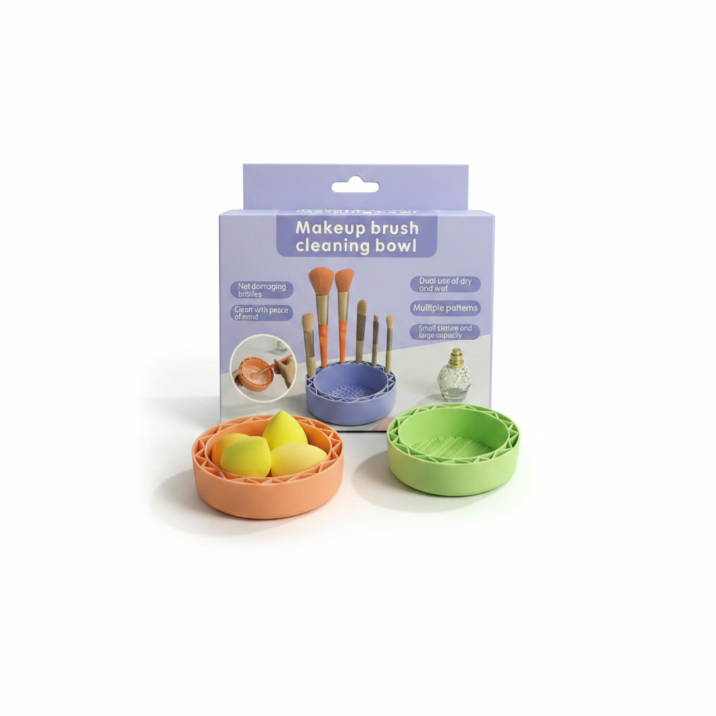 Flaco Makeup Brush Cleaning Bowl silikoni