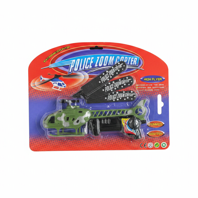 Lodër Helikopter Zoom Copter me Lëshues