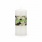 White Cylindrical Floral Scented Candle