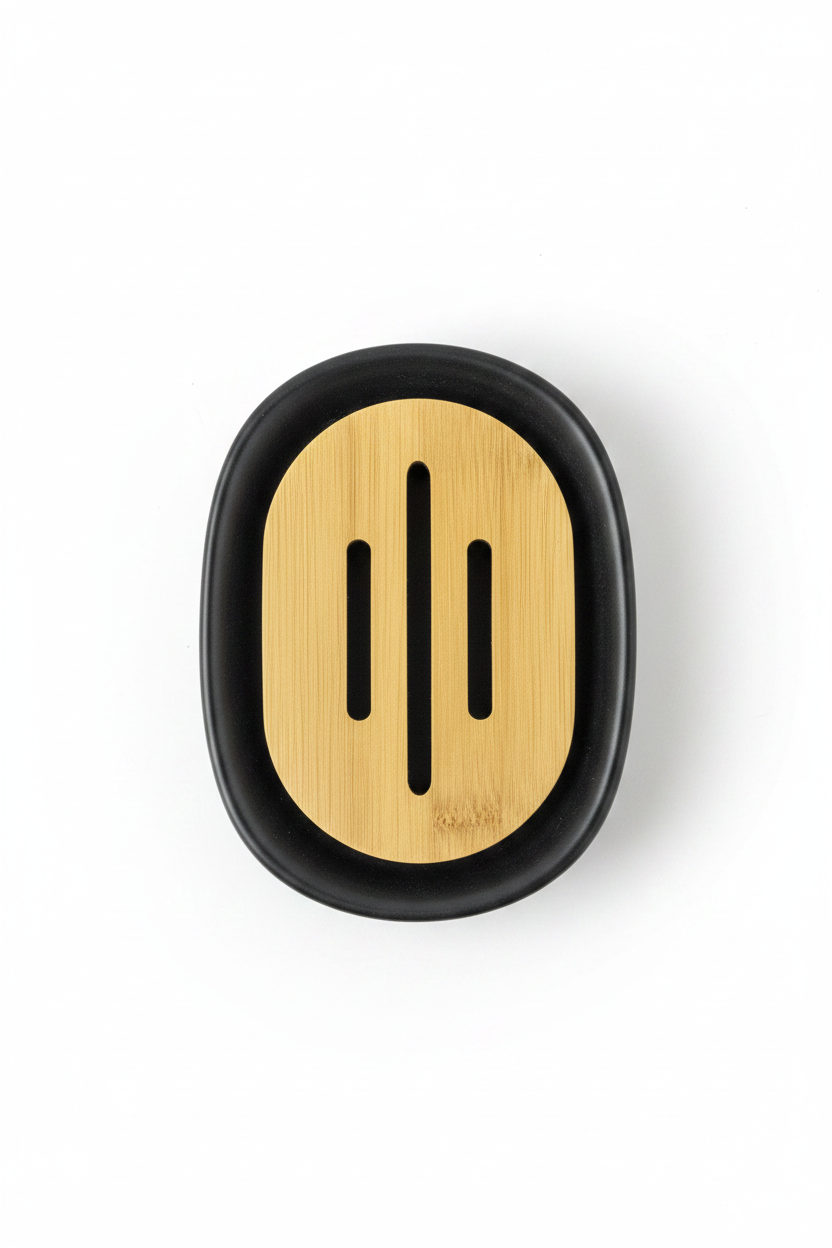 Porta Sapuni Ovale me Bamboo - e Zezë