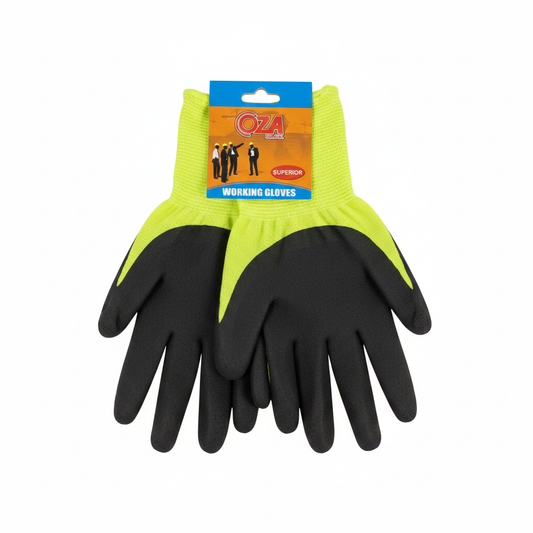 Dorza Pune Superior Hi-Vis - Working Gloves Latex Size 10 E Verdhë/Zi CE