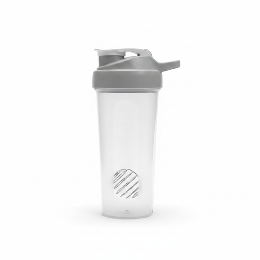 Shaker Proteine i Madh Transparent me Kapak te Bardhe