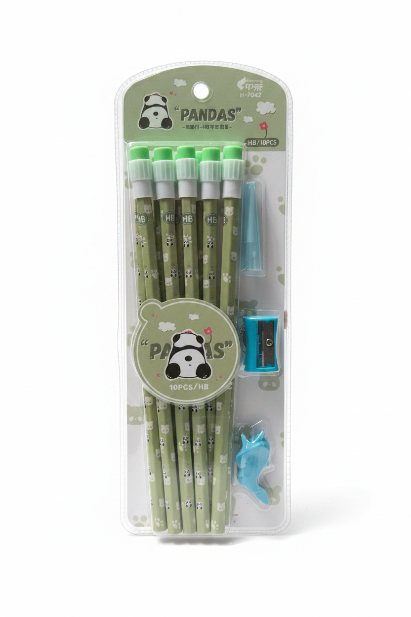 Set Lapsa HB Pandas 10 Cope me Temperues dhe Gomë