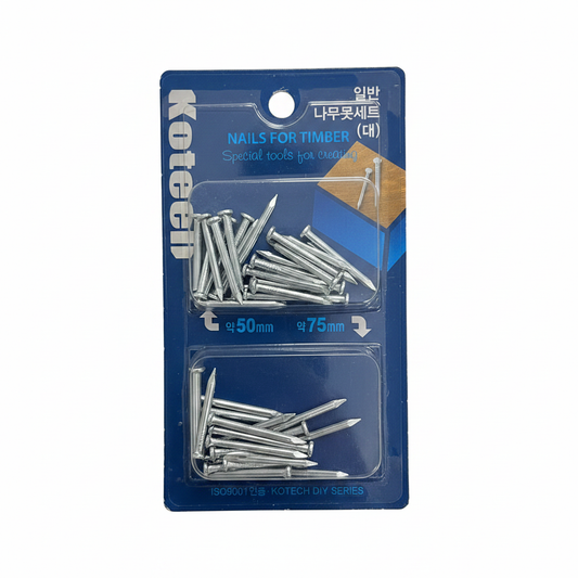 Set Gozhdësh për Dru - Nails for Timber 50mm + 75mm Çelik Special CE