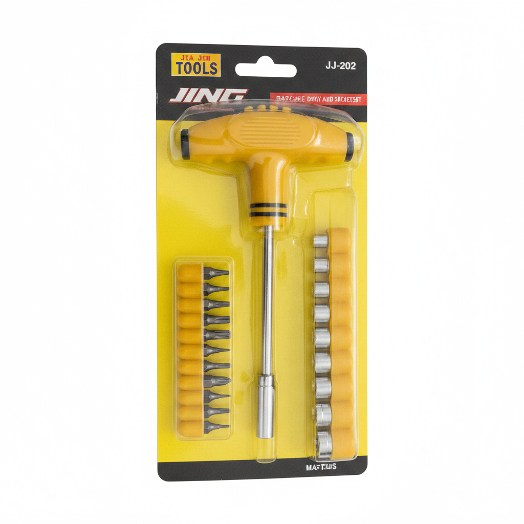 Set Çelësi T me Bits dhe Socket JJ-202