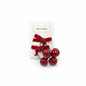 Red Bow & Cherry Hair Clip