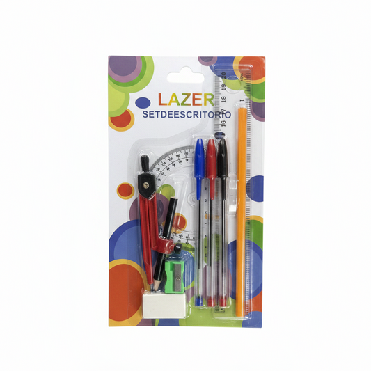 Set Kancelarie Lazer - Kompas, Linjë, Stilolapsa