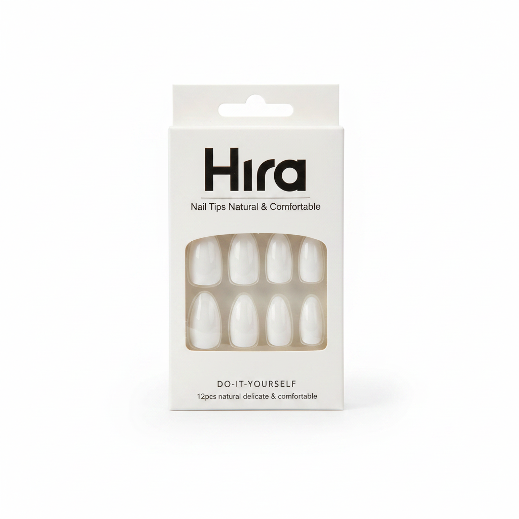 DIY Nail Tips - Hira Nail Tips 12 copë Natyrale