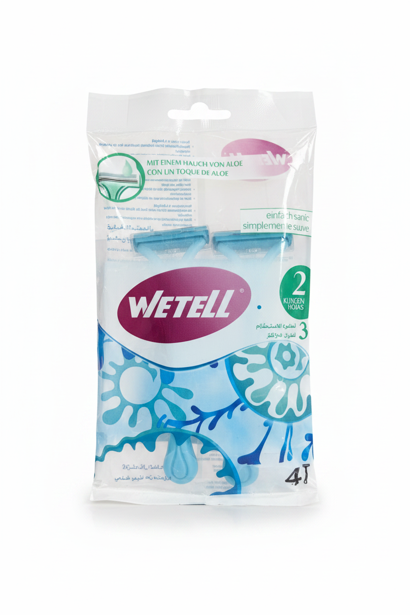 Wetell Lady 2 Blade Razor 3 Pack Aloe