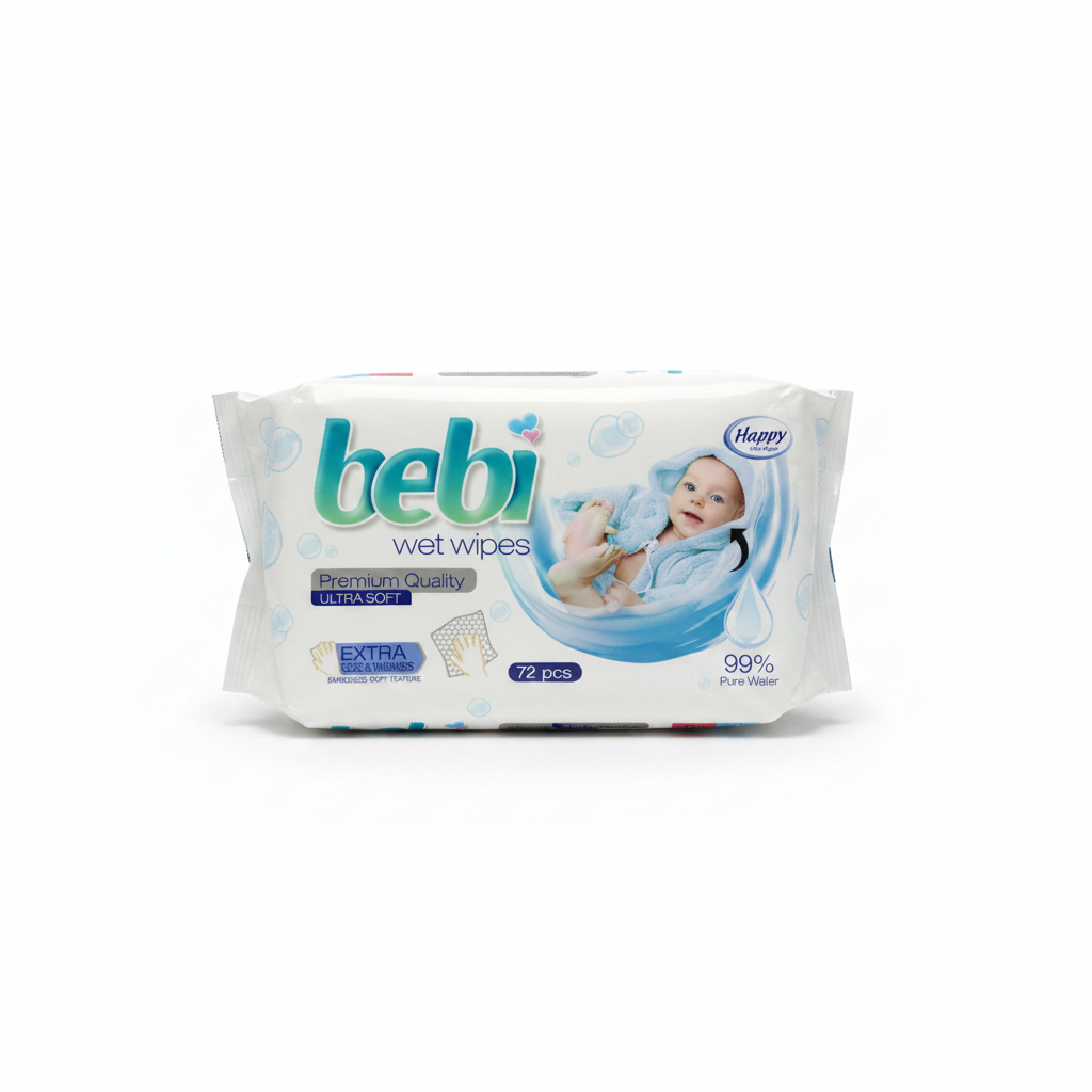 Peceta Lage Bebësh Ultra Soft 72 cope - 99% Ujë i Pastër