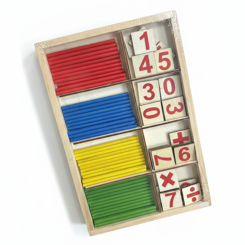 Loderë Druri — Set Matematike me Shkopinj dhe Numra