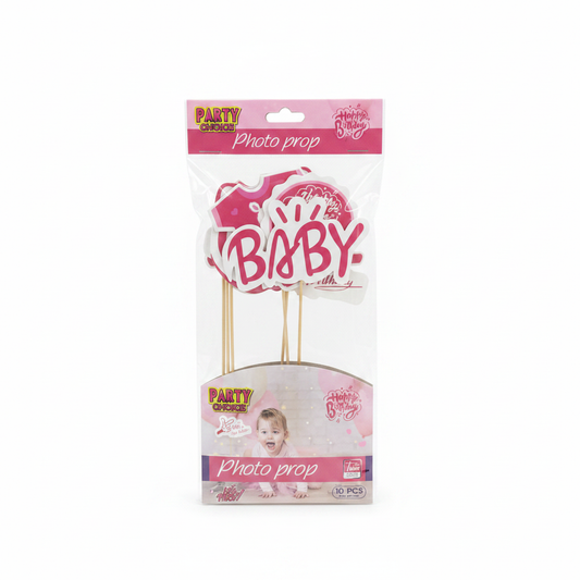 Party Choice Photo Prop Set Baby Birthday Rozë 10 cope
