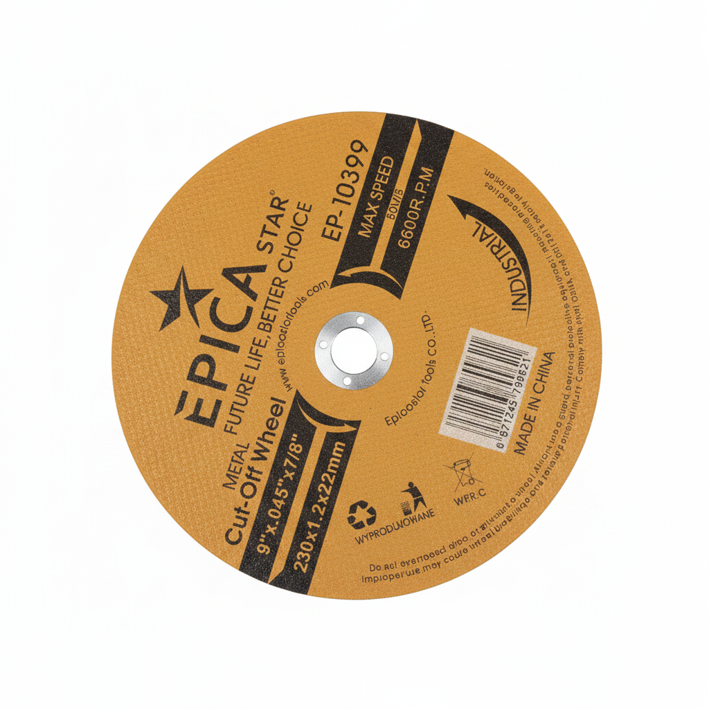 Disk Për prerje metali industrial 230mm - Disk prerës metali 230x1.2x22mm 80M/S për Bluarëse Këndore