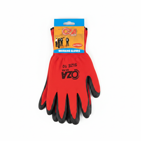 Dorza Pune Superior - Working Gloves Nitrile Size 10 E Kuqe/Zi CE