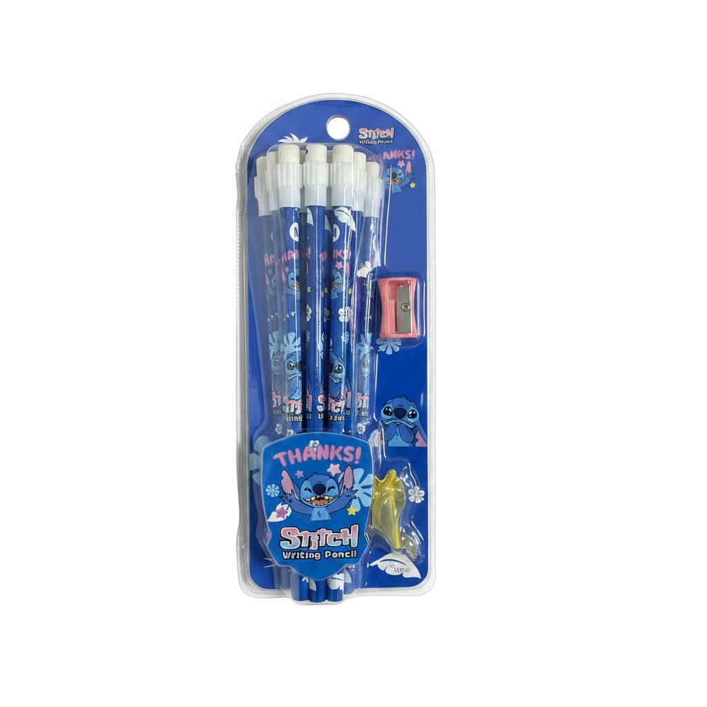 Set Lapsa Shkrimi - Stitch (Blu)
