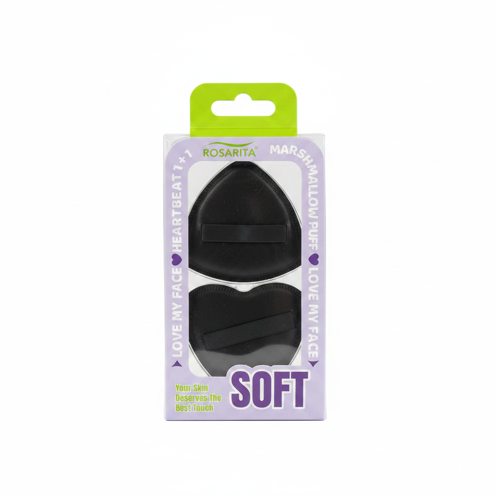 Rosarita Marshmallow Puff i zezë 2 copë