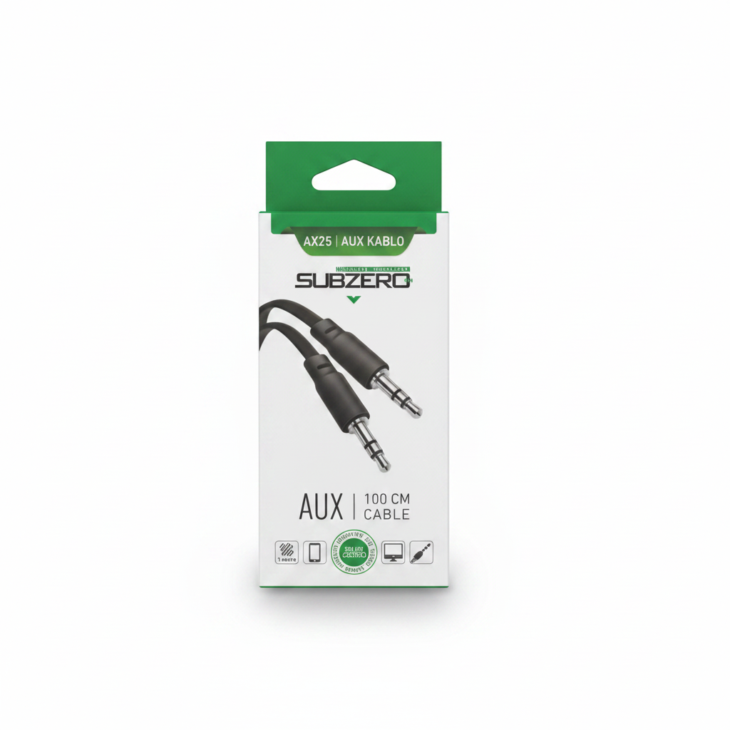 Kabllo AUX 3.5mm 100cm e Zezë AX25