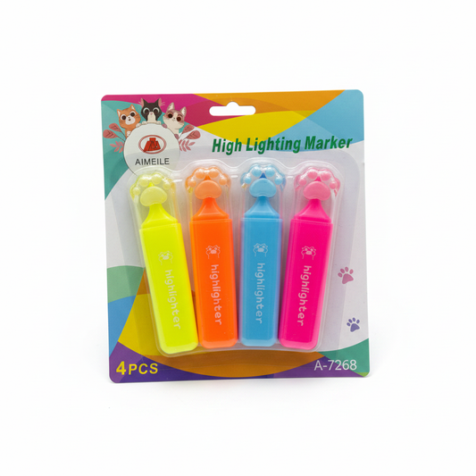 High Lighting Marker 4copë me Kafshë - Aimeile A-7268