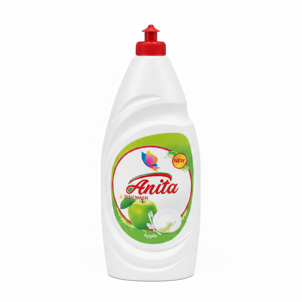 Detergjent Enësh Anita Dish Wash Apple 900ml - Aromë Molle Larje Enësh Pastrim Efektiv