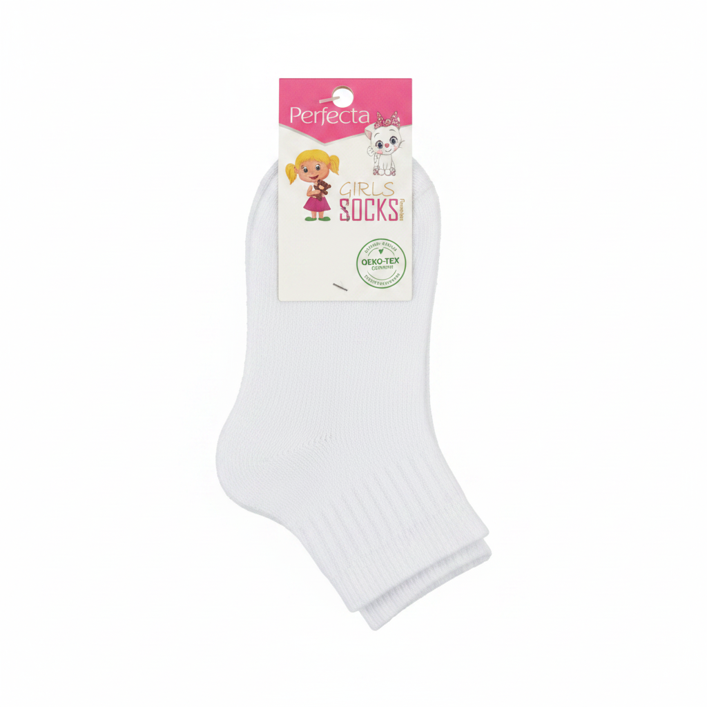 Çorape Vajzash Perfecta Girls Socks të Bardha