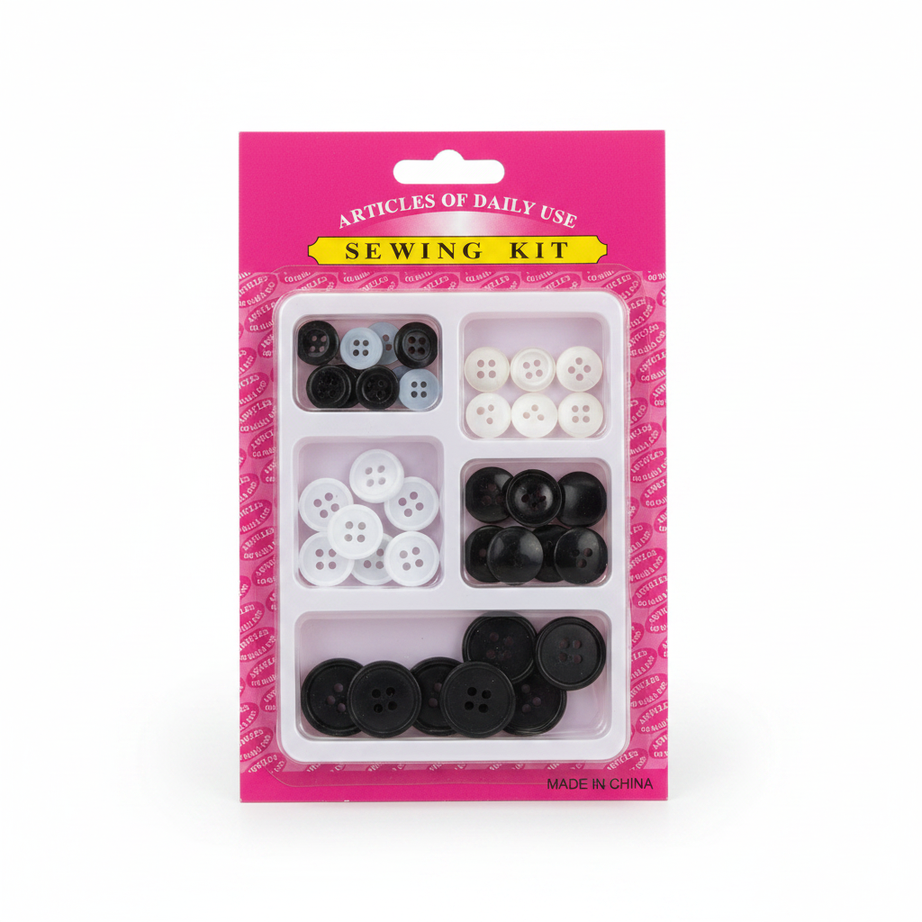 Sewing Kit Set Kopsash Zi Bardhe Articles of Daily Use