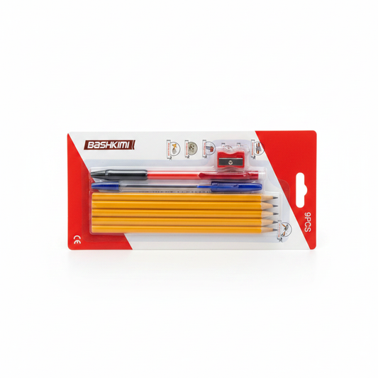 Set Shkollor 9copë - Lapsa + Stilolaps + Mprehse