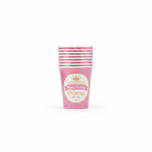 Gota Letre Feste "Princess Party" - Pink 10 PCS
