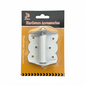 White Spring Hinge - Decorative with Mounting Holes for Doors