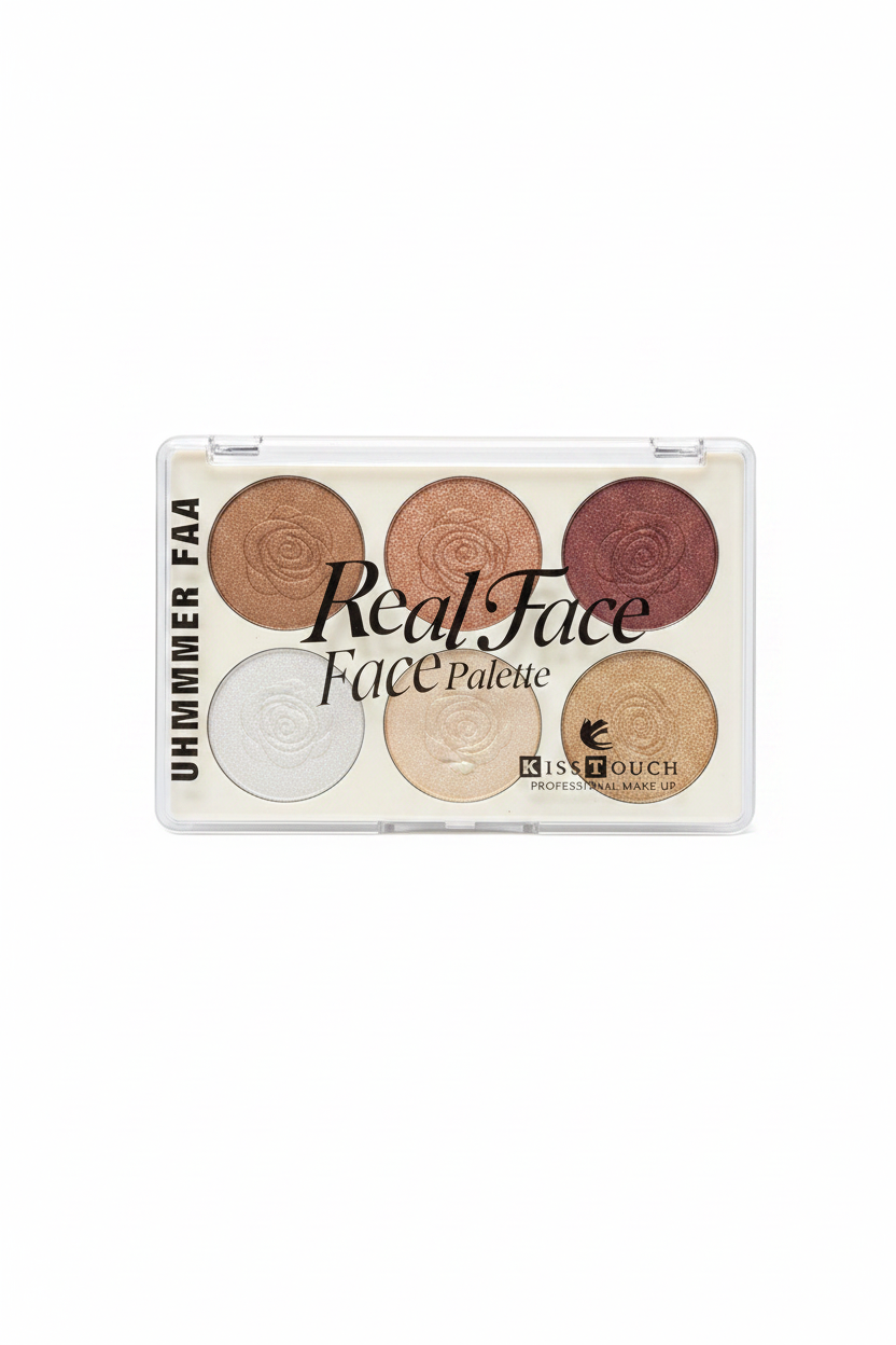 KissTouch Real Face Ultra Shimmer Palette 6 ngjyra