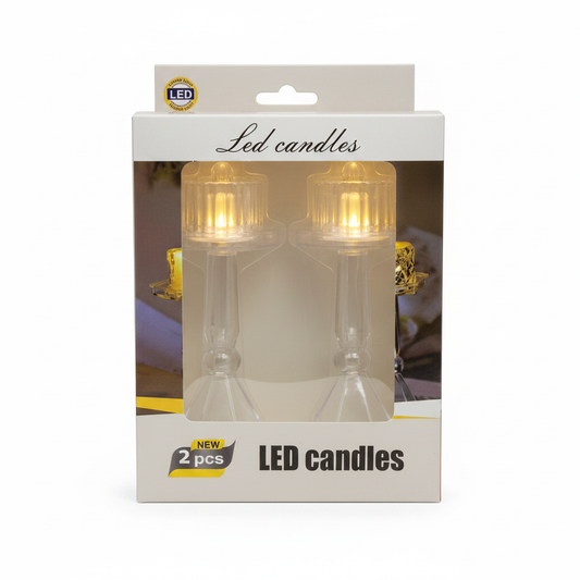 Qirinj LED Kristal - Set 2 copë
