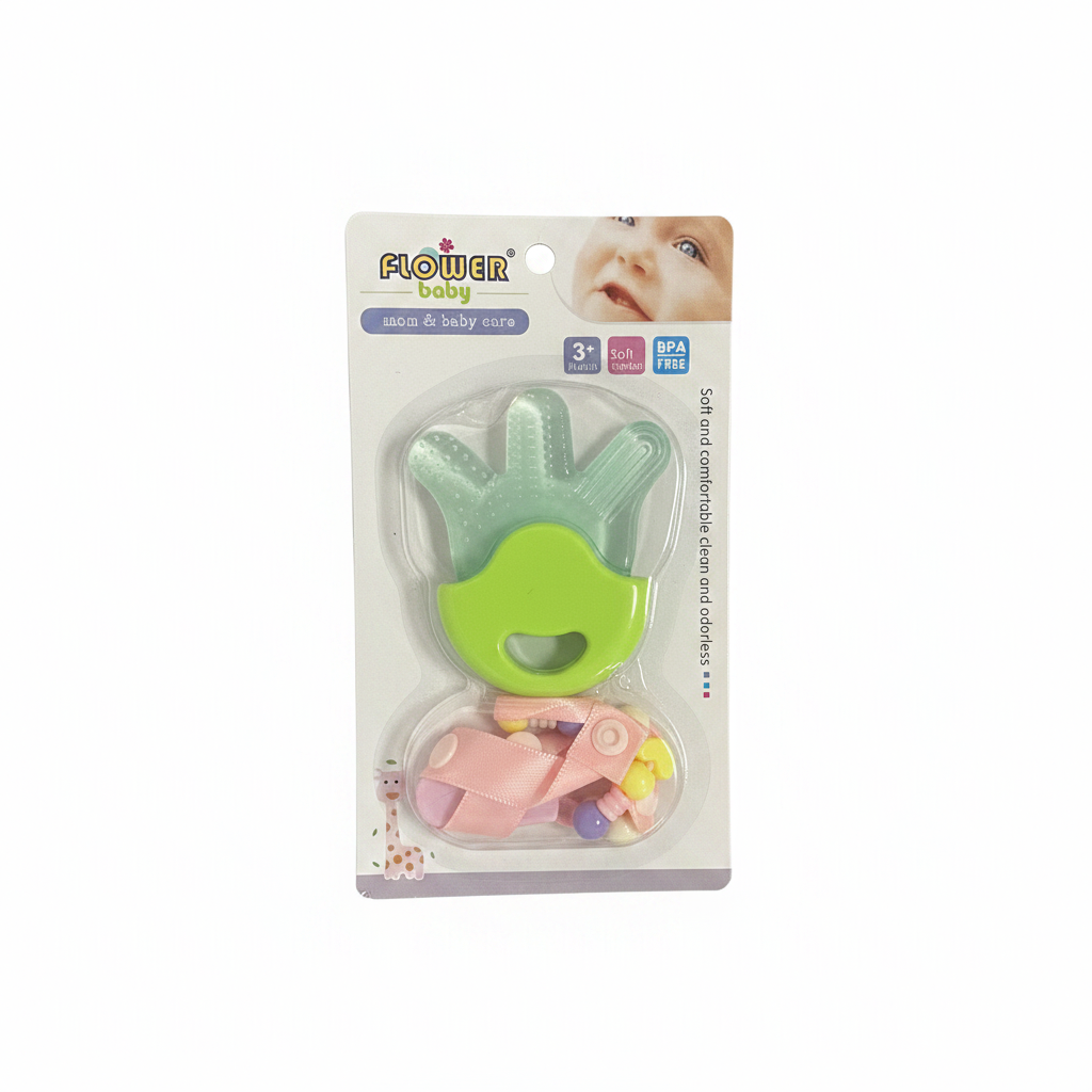 Kafshatëse Dore Silikoni për Bebe - Flower Baby BPA Free