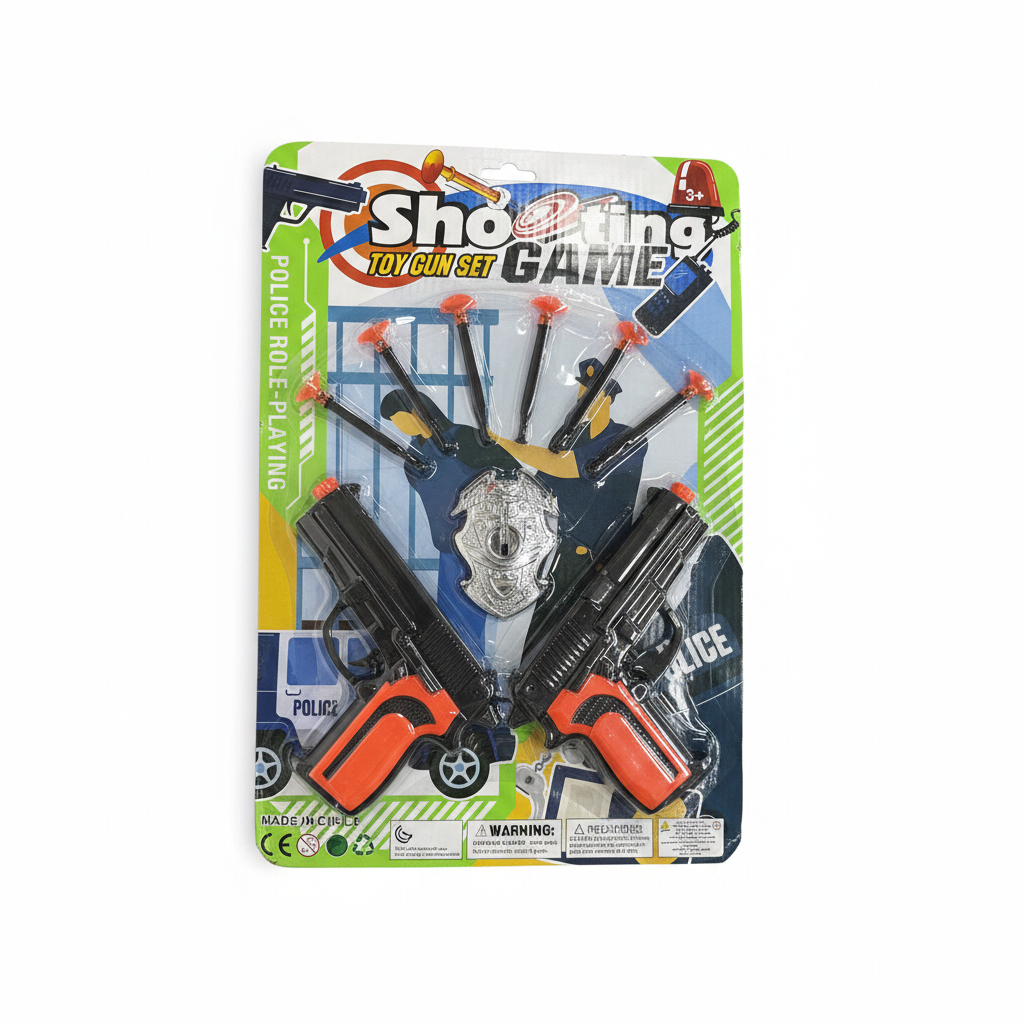 Set Lodër Policie Shooting Game Toy Gun - C538-51